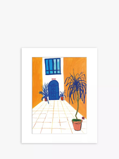 John Lewis Marta Chojnacka 'Yellow Patio' Ungerahmter Druck & Passepartout, 50 x 40cm, Gelb/Multi