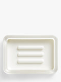John Lewis Block Stripe pastel teal Soap Dish, UK version