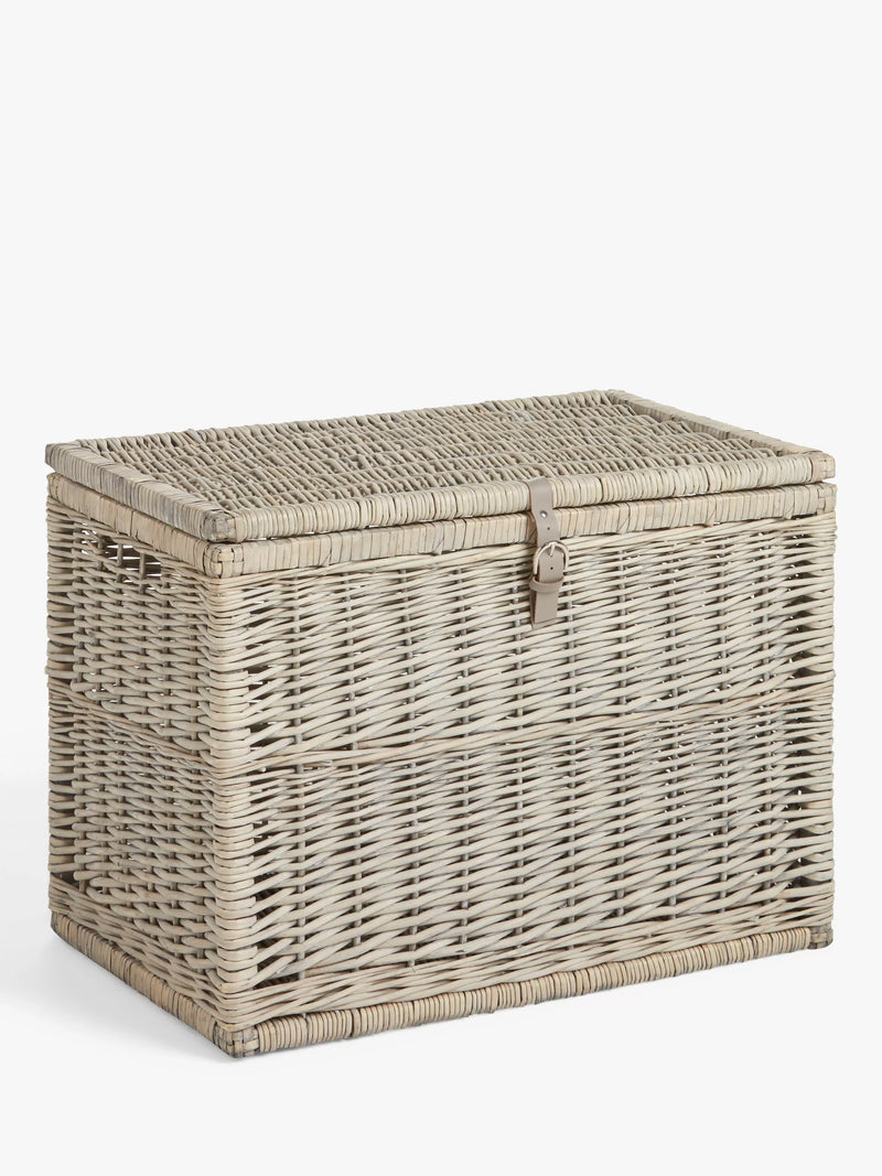 John Lewis willow storage trunk grey wash (British brand)