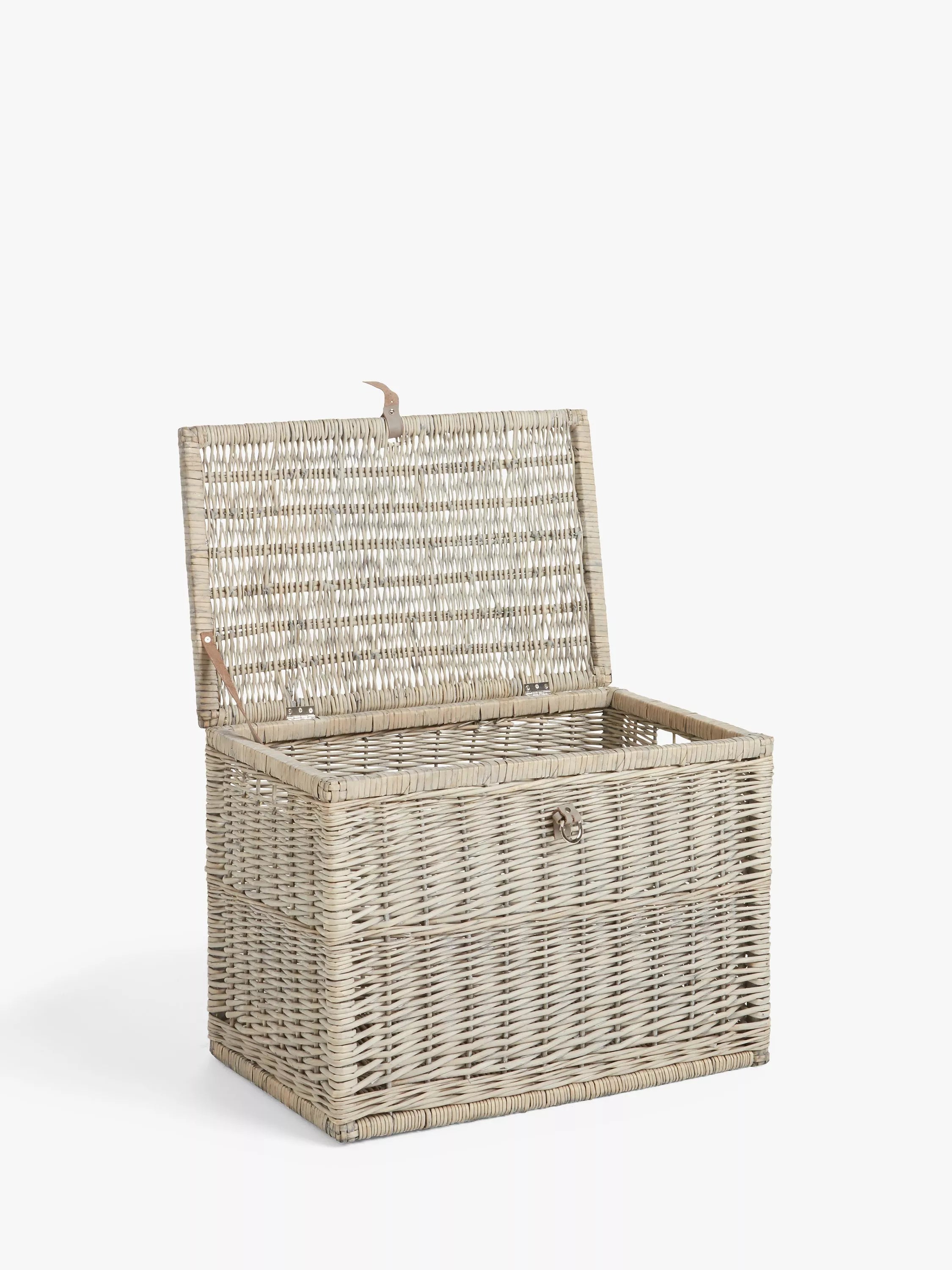 John Lewis willow storage trunk grey wash (British brand)