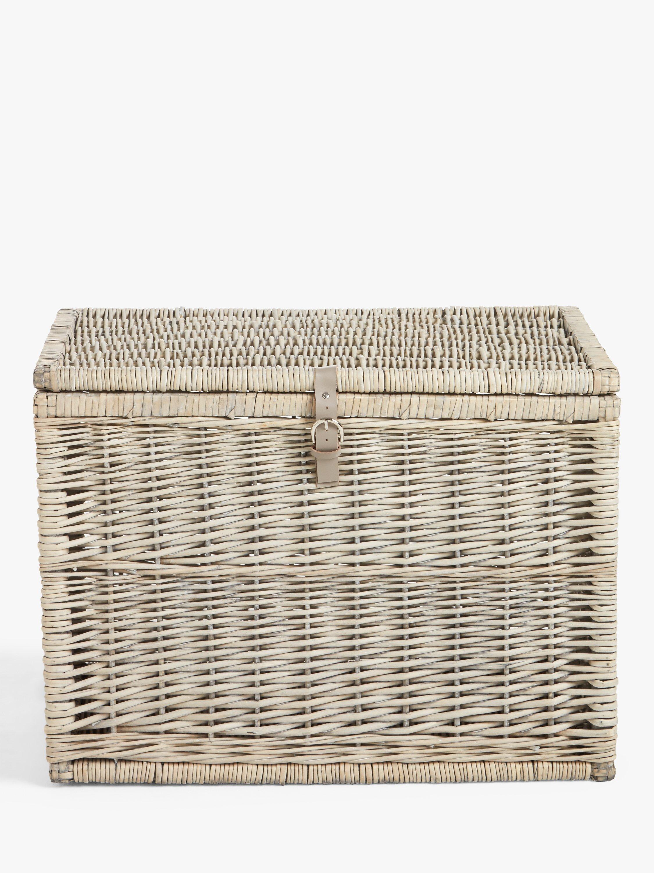 John Lewis willow storage trunk grey wash (British brand)