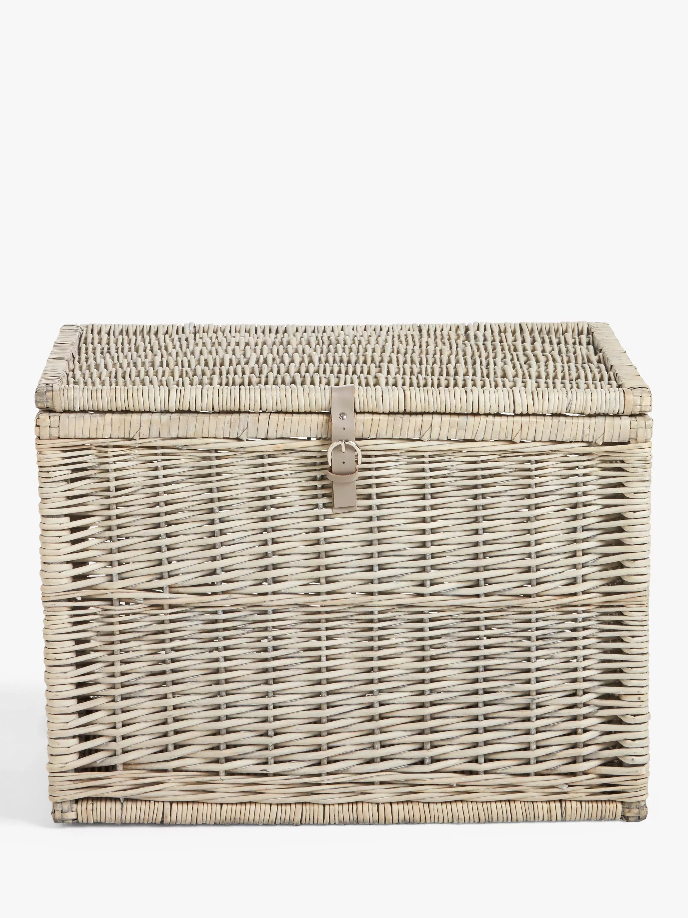 John Lewis willow storage trunk grey wash (British brand)