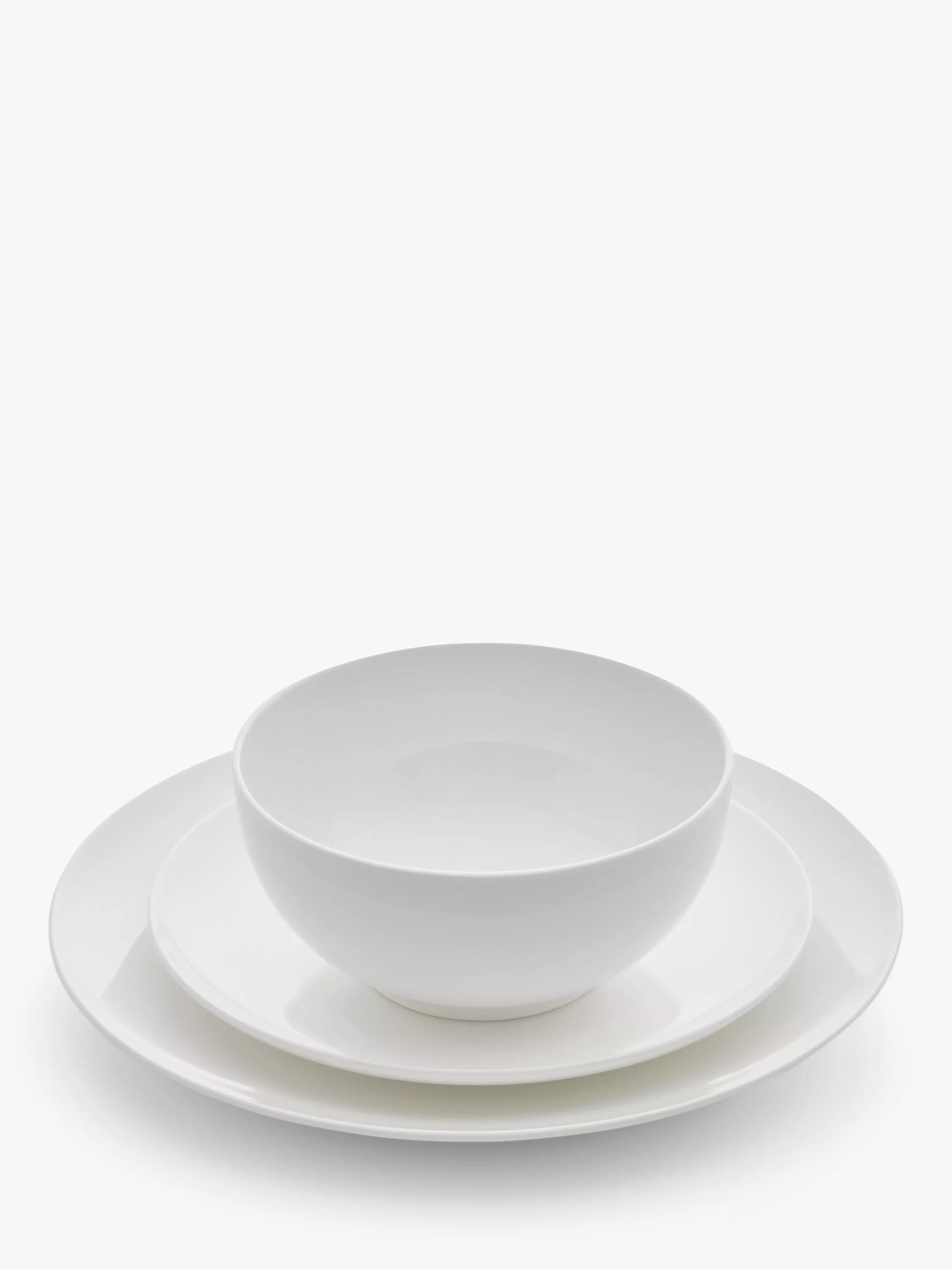 Royal Worcester bone china dinnerware set Serendipity White 12 piece - British product
