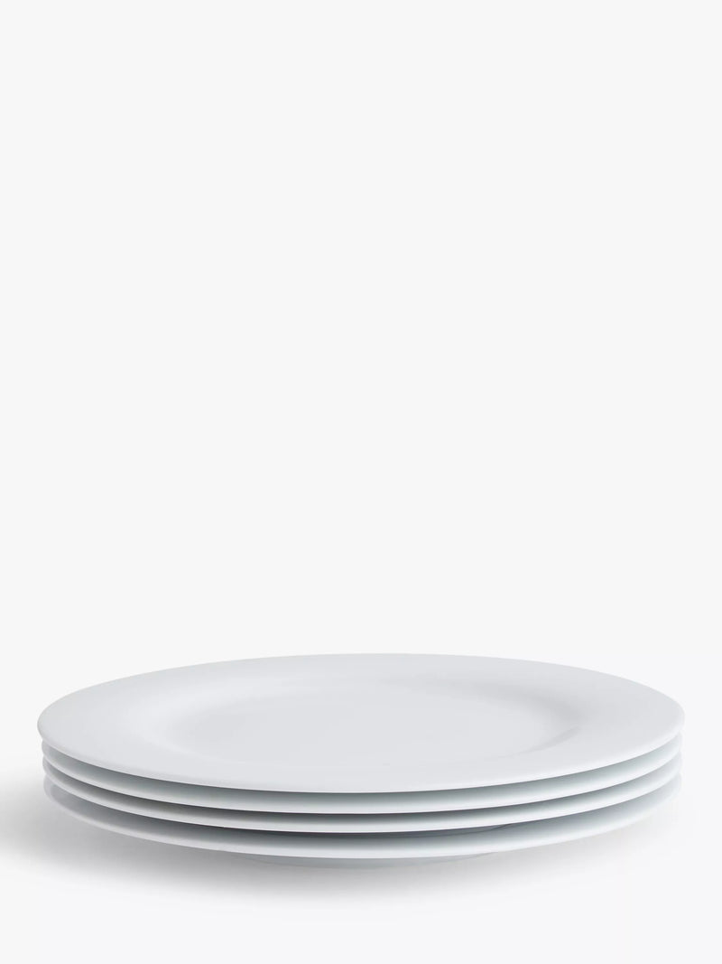 John Lewis Dine porcelain dinner plate 28cm set of 4, imported from the UK