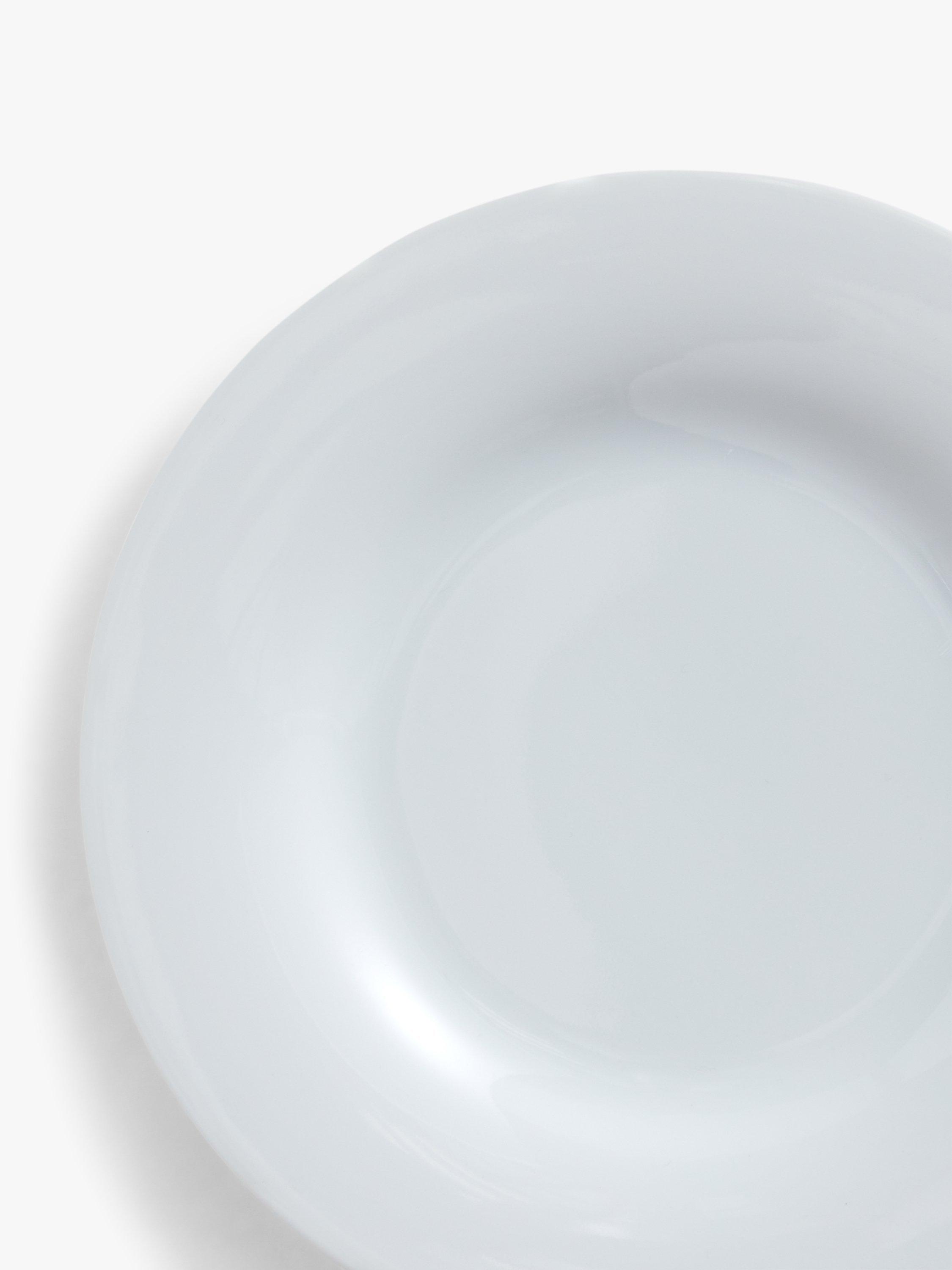 John Lewis porcelain side plates set of 4 white 18cm, UK version