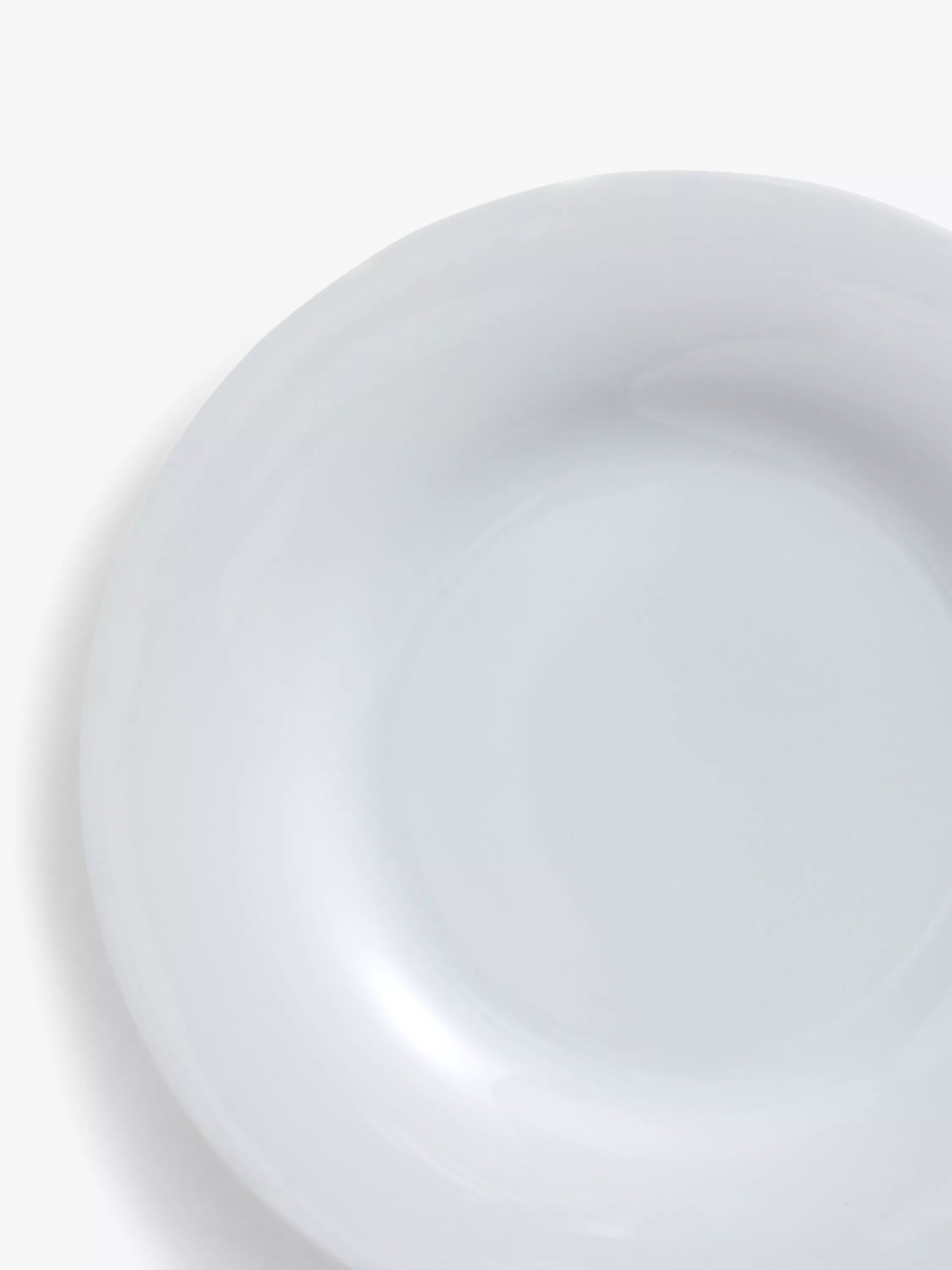 John Lewis porcelain side plates set of 4 white 18cm, UK version