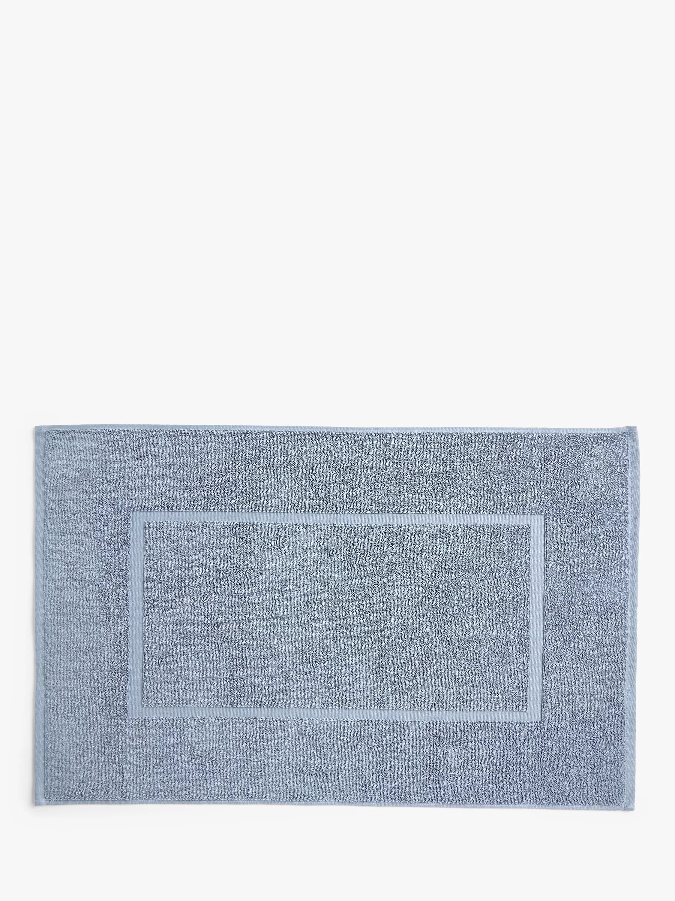 John Lewis Egyptian Cotton Bath Mat, Pacific Blue