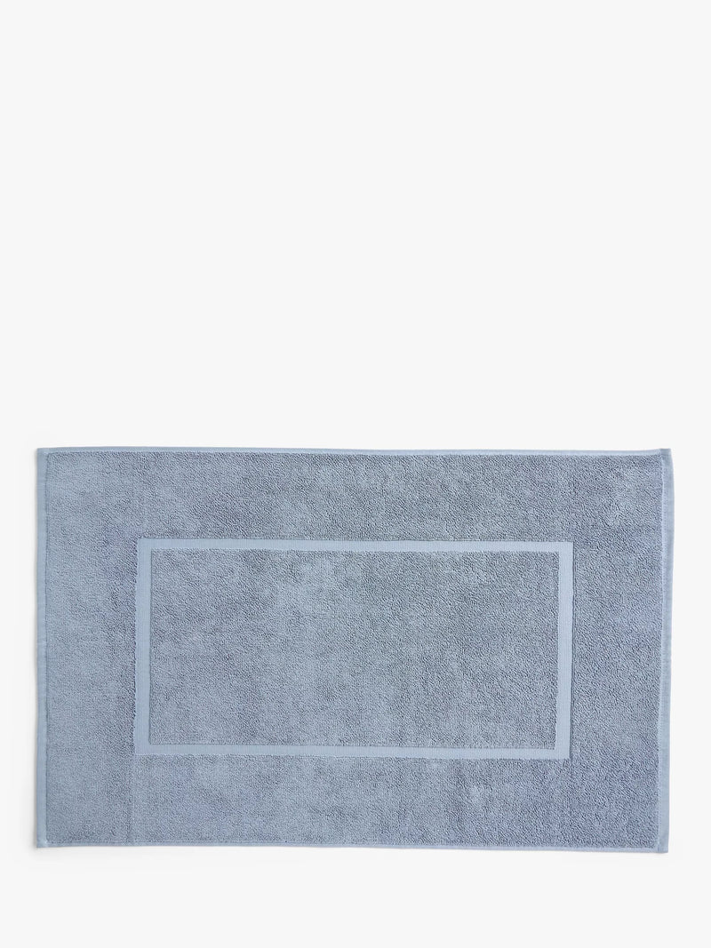 John Lewis Egyptian Cotton Bath Mat, Pacific Blue