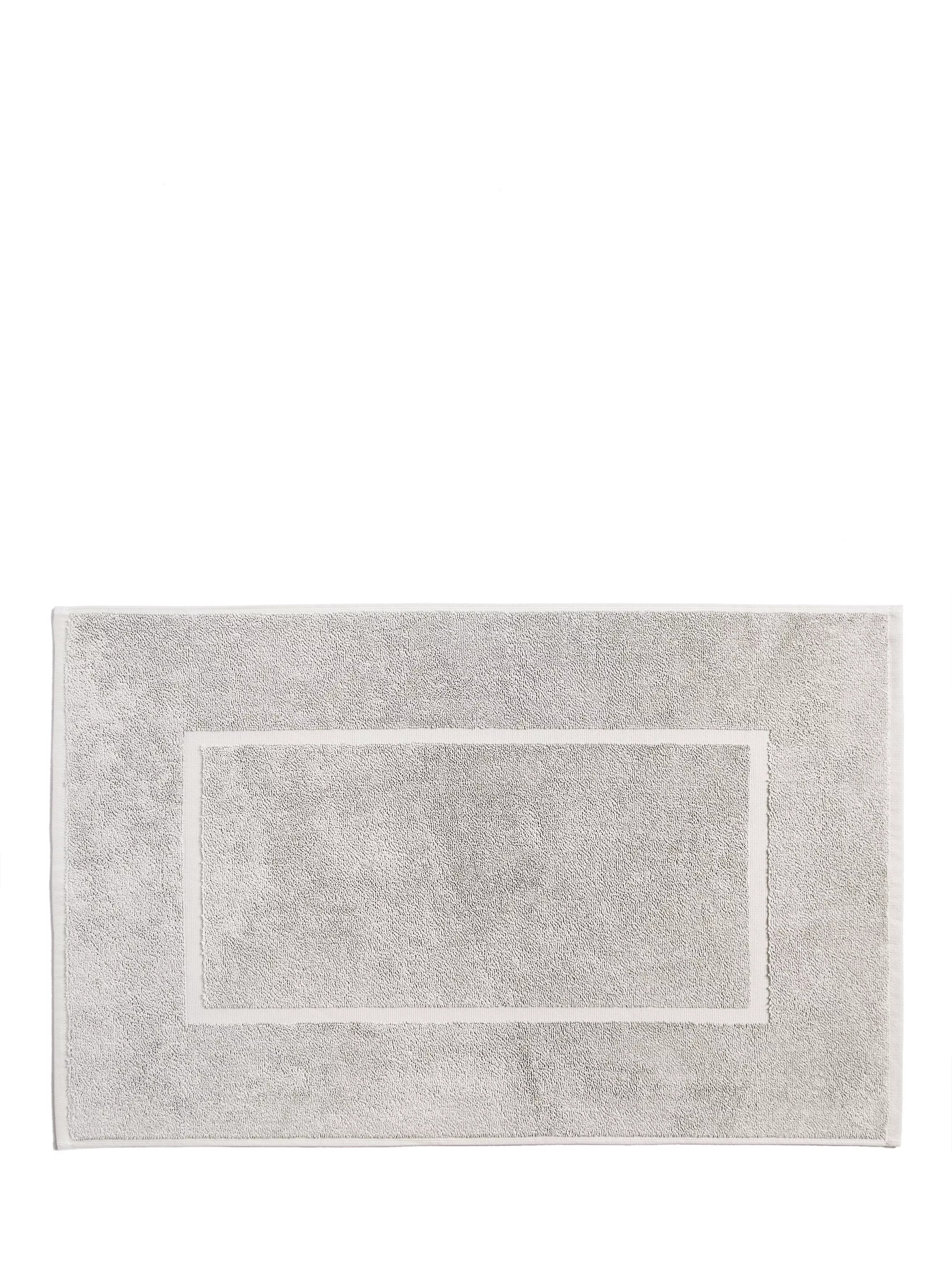 John Lewis Egyptian Cotton Bath Mat, Silver Grey