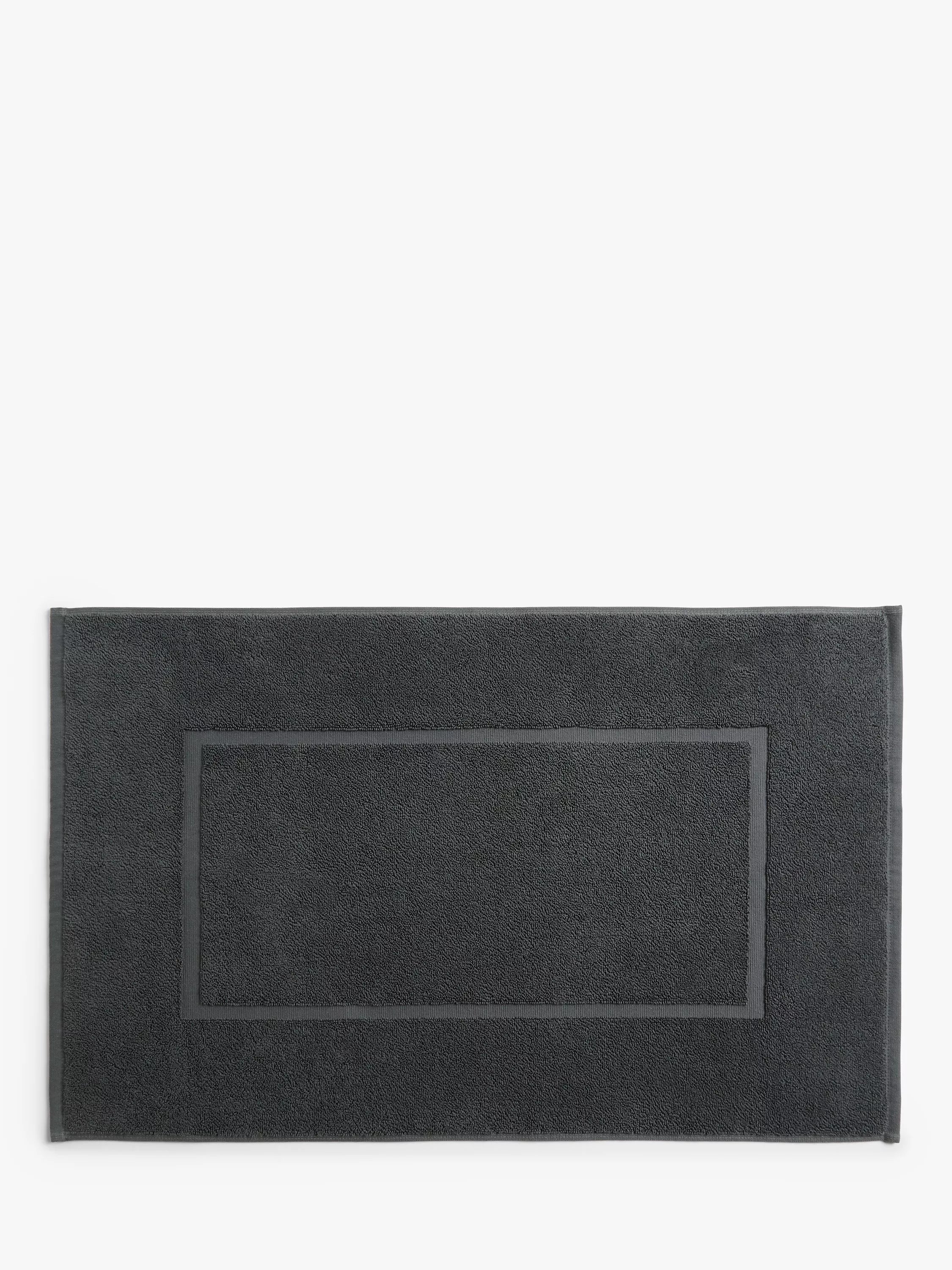 John Lewis Egyptian Cotton Bath Mat, Dark Steel