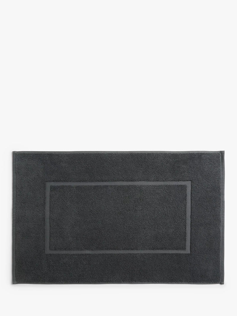 John Lewis Egyptian Cotton Bath Mat, Dark Steel