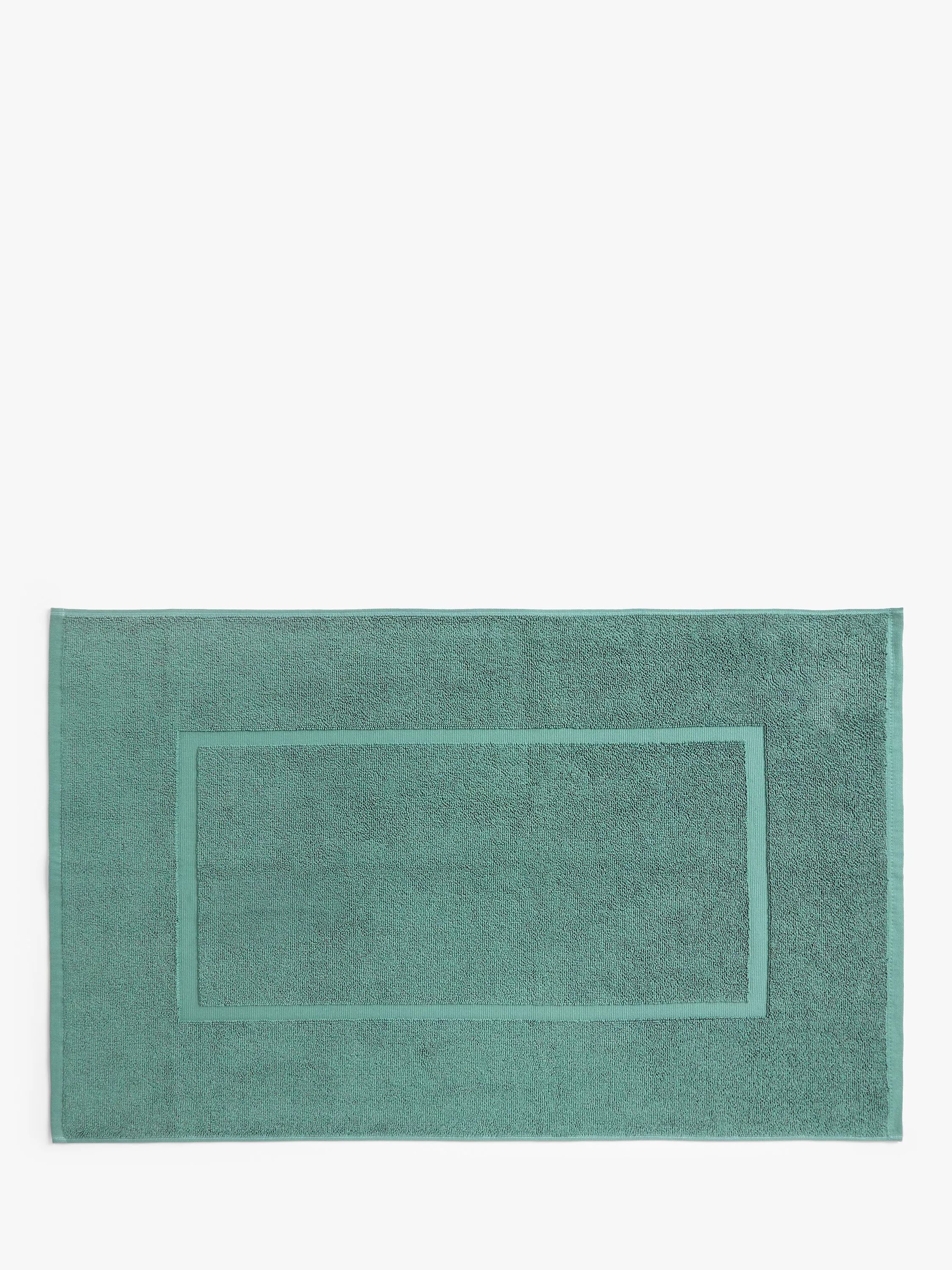 John Lewis Egyptian Cotton Bath Mat, Eucalyptus Green