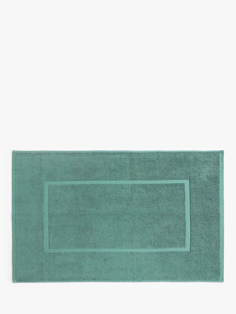 John Lewis Egyptian Cotton Bath Mat, Eucalyptus Green