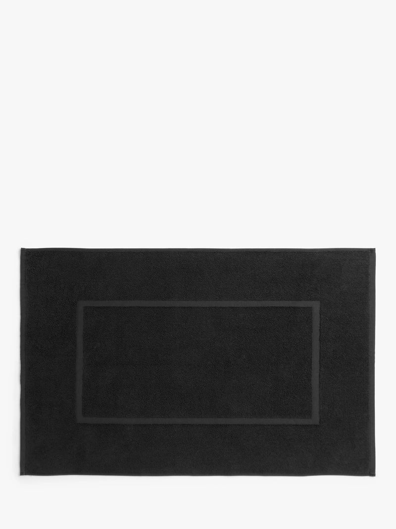 John Lewis Egyptian Cotton Bath Mat, Black
