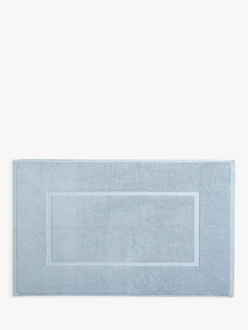 John Lewis Egyptian Cotton Bath Mat, Pale Pacific