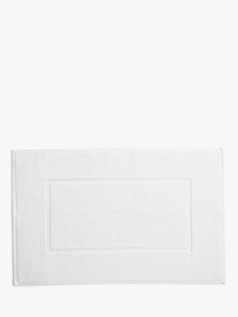 John Lewis Egyptian Cotton Bath Mat, White