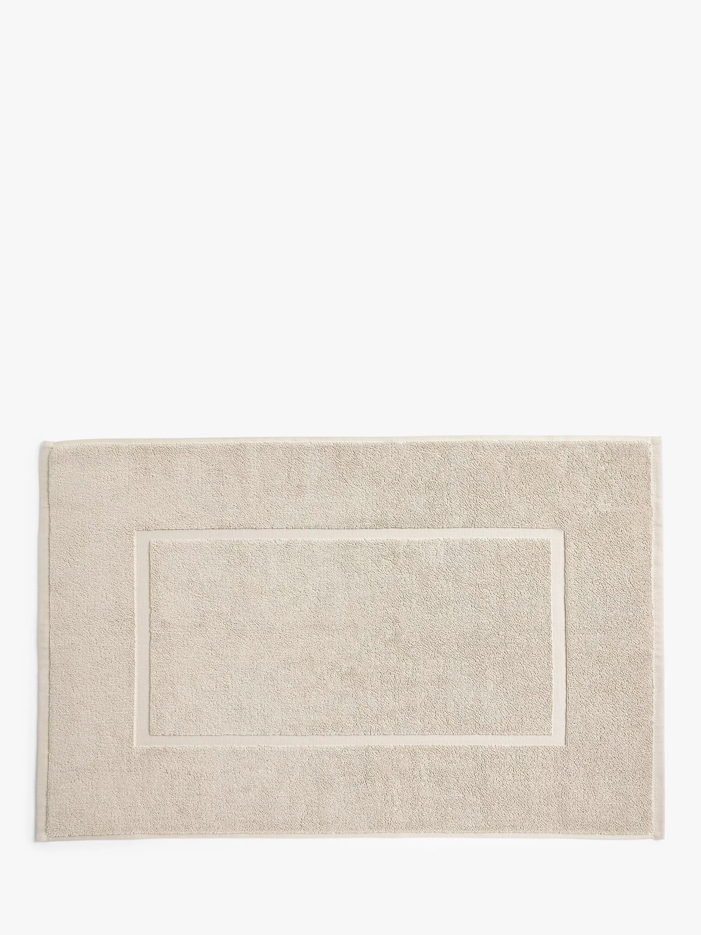 John Lewis Egyptian Cotton Bath Mat, Linen