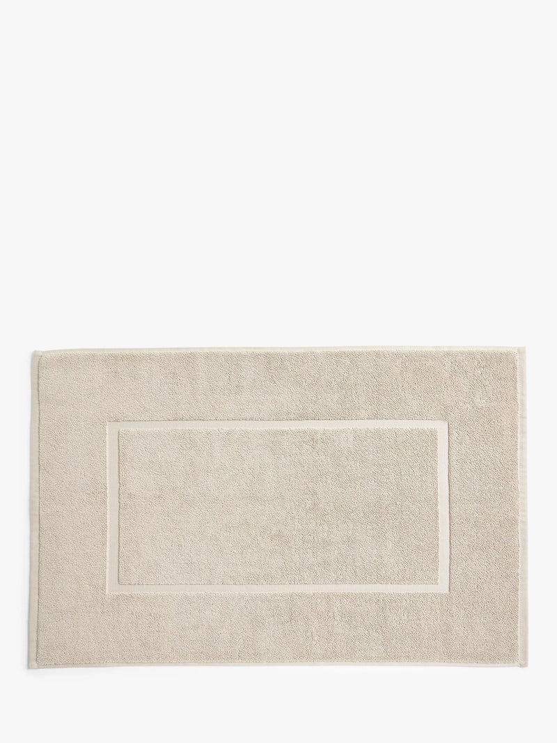 John Lewis Egyptian Cotton Bath Mat, Linen