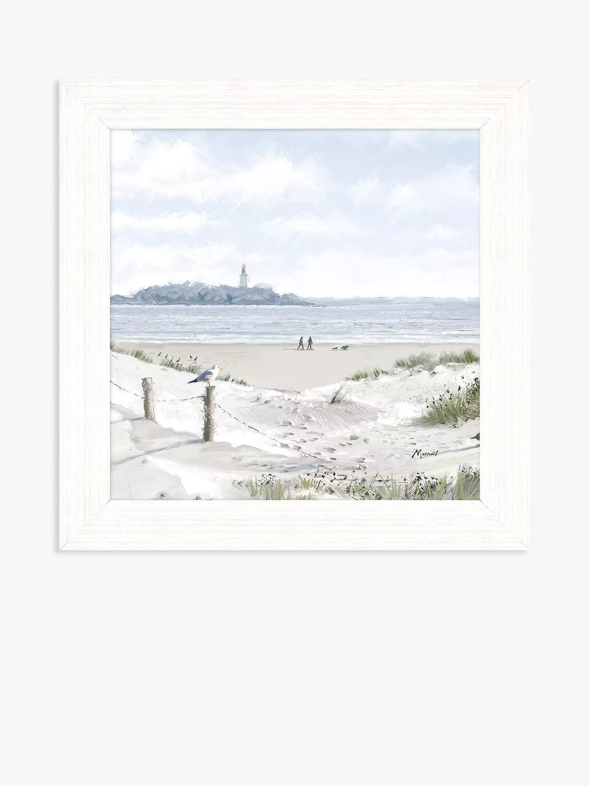 John Lewis Richard Macneil lighthouse view framed print 37cm (British brand)