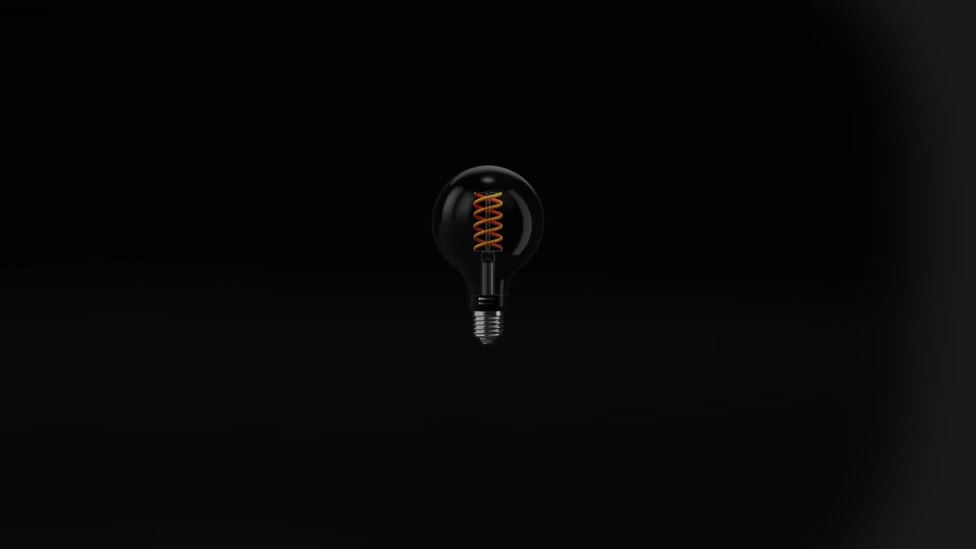 Philips Hue smart filament bulb G93 E27, imported from the UK