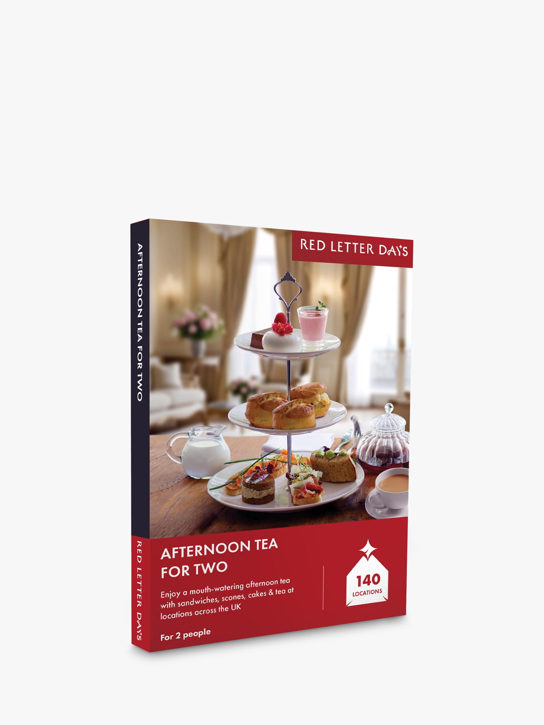 Red Letter Days Tea for Two gift voucher, imported from the UK