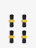 OXO Yellow/Black corn cob holders set of 8, imported from the UK