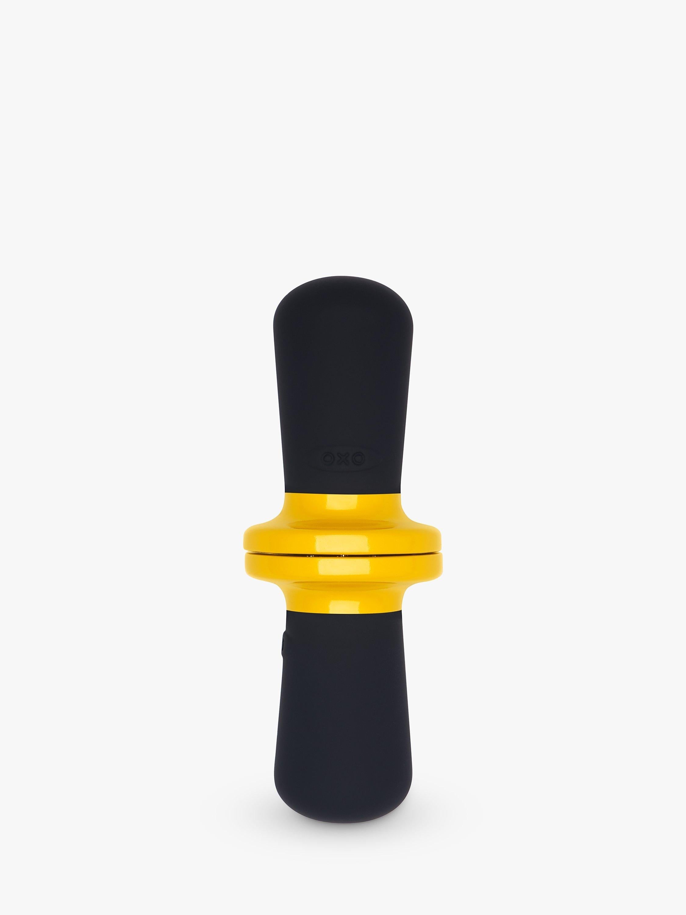 OXO Yellow/Black corn cob holders set of 8, imported from the UK