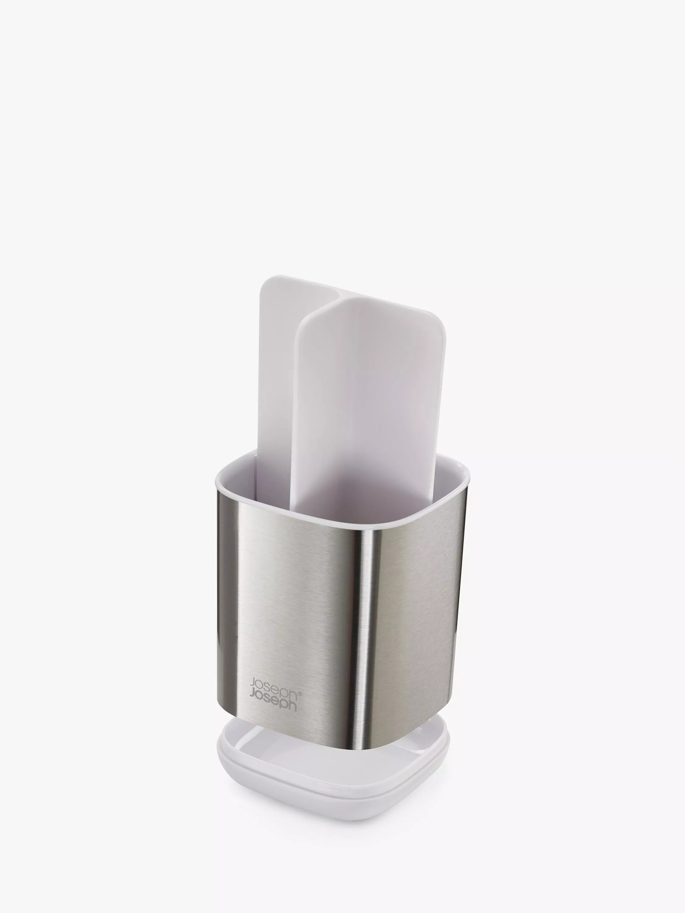 Joseph Joseph stainless steel toothbrush holder with ventilation holes, UK version