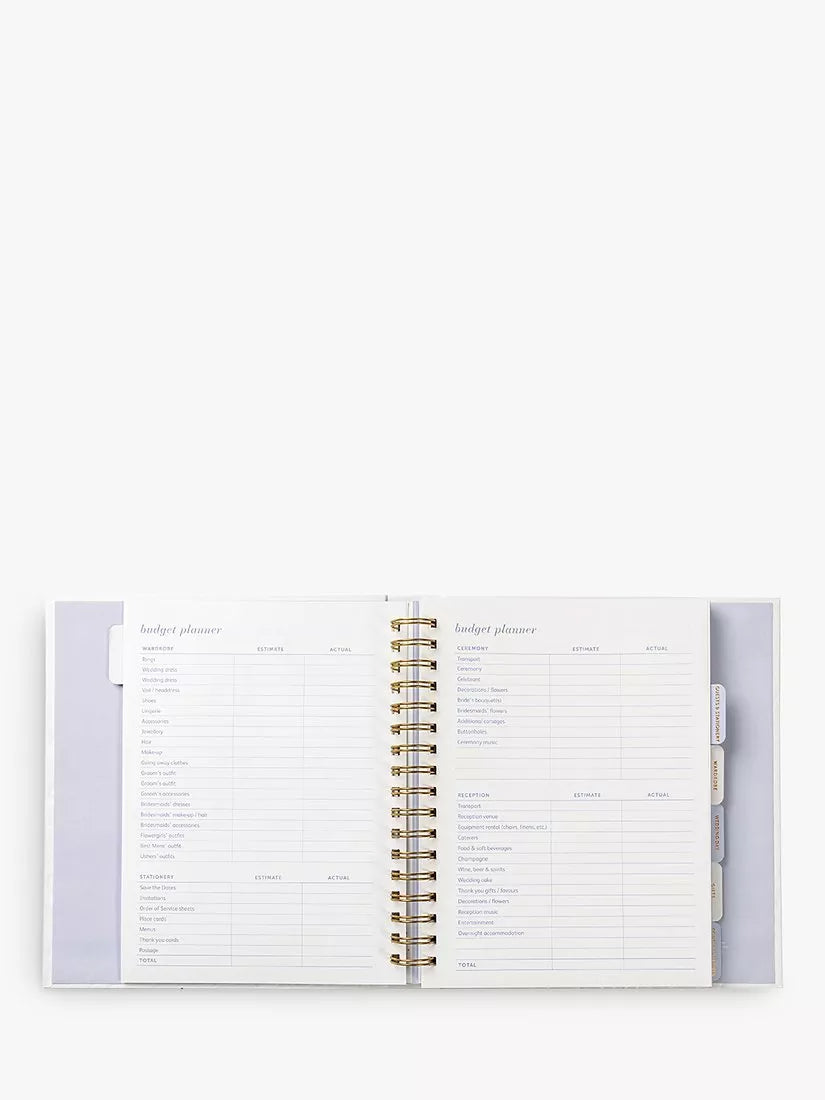 Busy B white wedding planner (British brand)