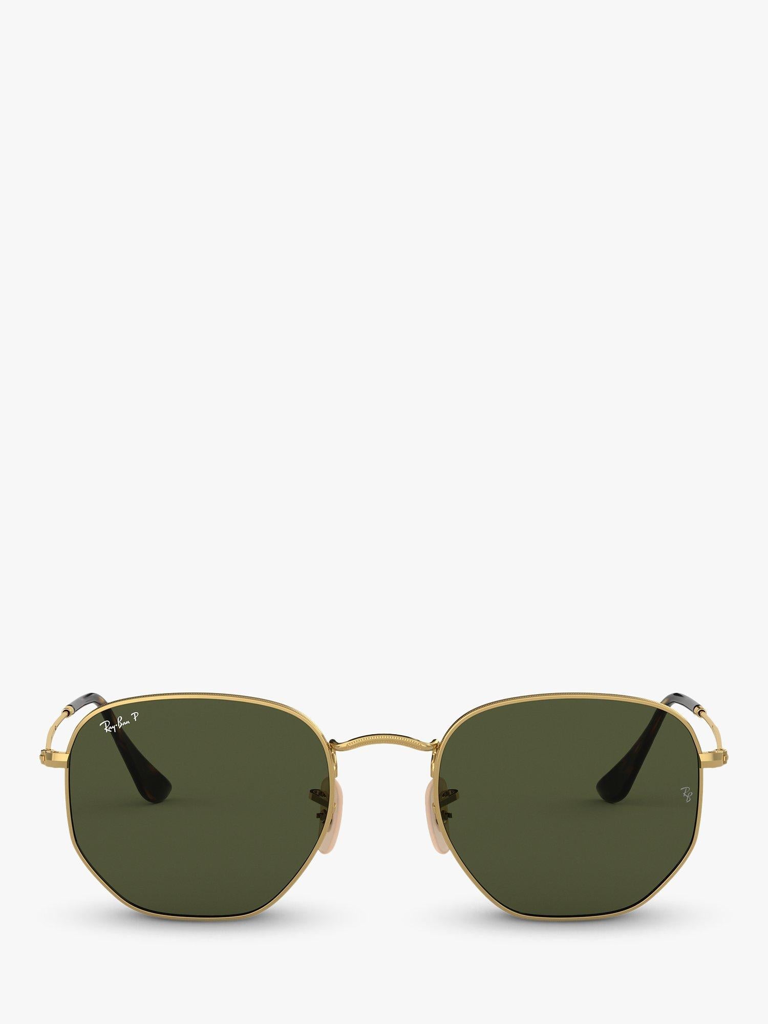Ray-Ban polarised hexagonal sunglasses 51mm, UK version
