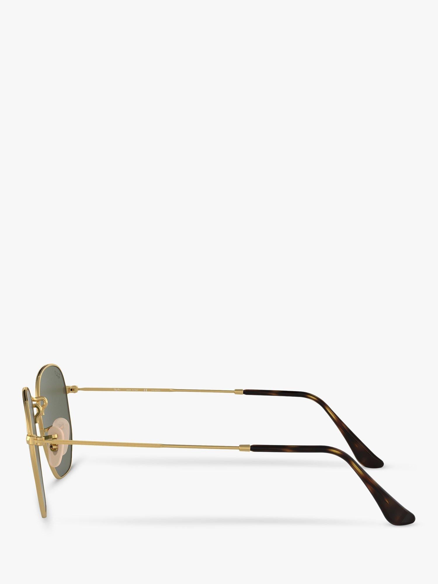 Ray-Ban polarised hexagonal sunglasses 51mm, UK version