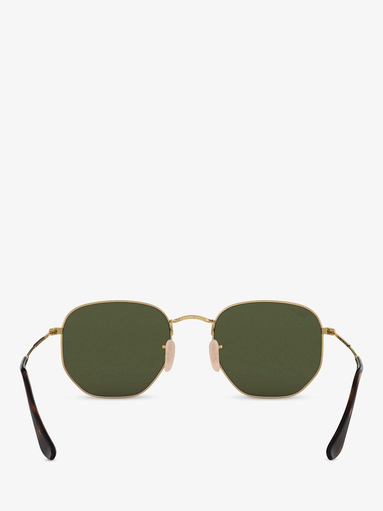 Ray-Ban polarised hexagonal sunglasses 51mm, UK version