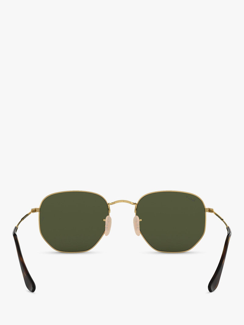 Ray-Ban polarised hexagonal sunglasses 51mm, UK version