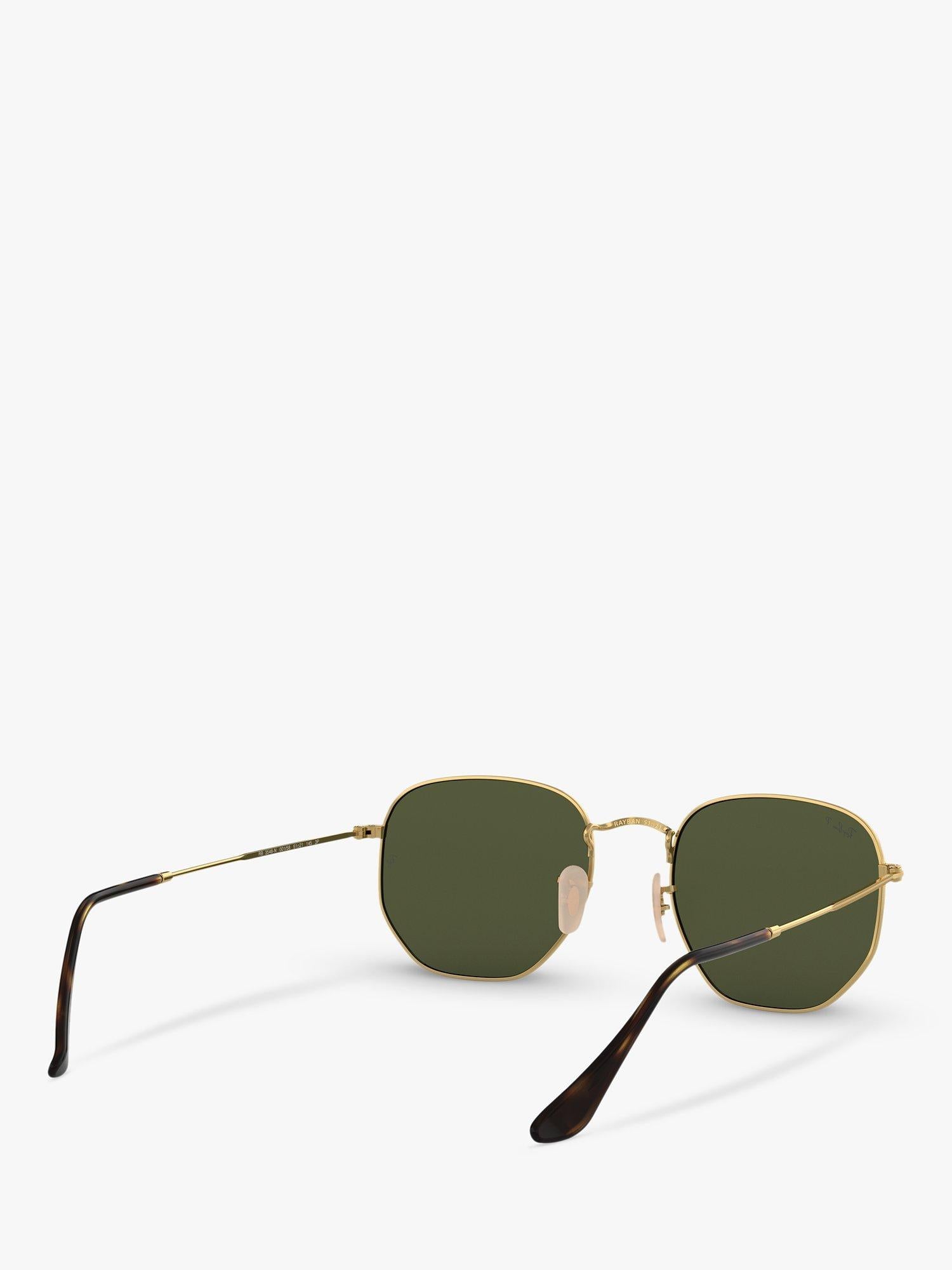 Ray-Ban polarised hexagonal sunglasses 51mm, UK version