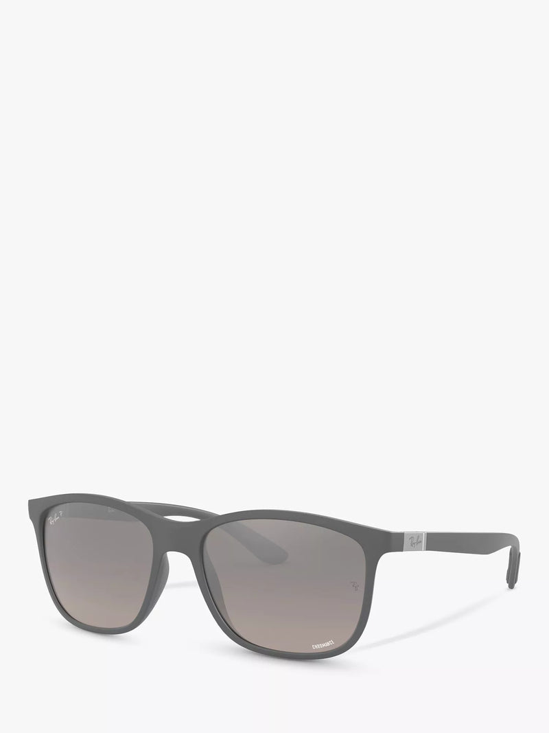 Ray-Ban RB4330 Chromance Polarised Square Sunglasses 56mm