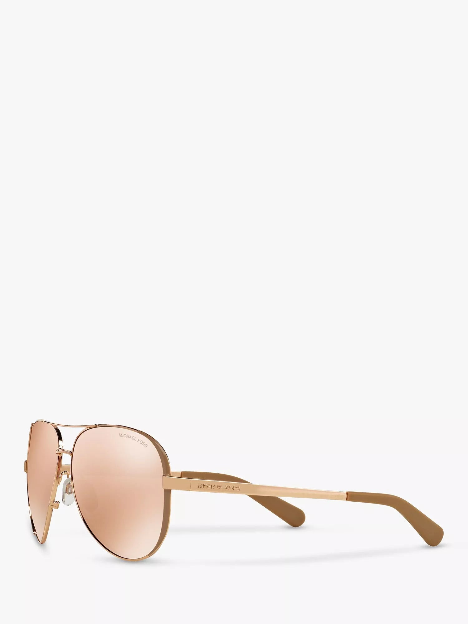 Michael Kors aviator sunglasses gold mirror pink 59mm (British brand)