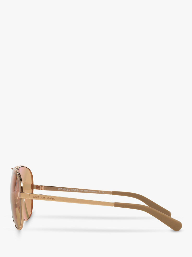 Michael Kors aviator sunglasses gold mirror pink 59mm (British brand)
