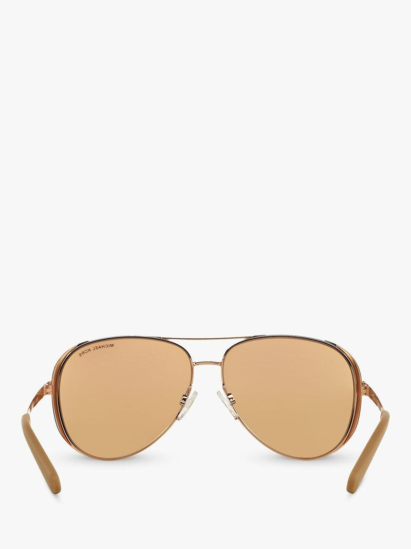 Michael Kors aviator sunglasses gold mirror pink 59mm (British brand)