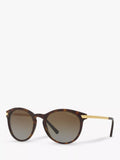 Michael Kors women's polarised round sunglasses tortoise brown gradient, UK version