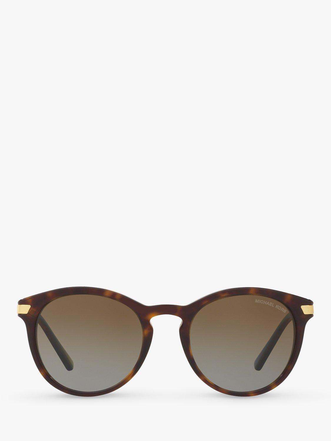 Michael Kors women's polarised round sunglasses tortoise brown gradient, UK version