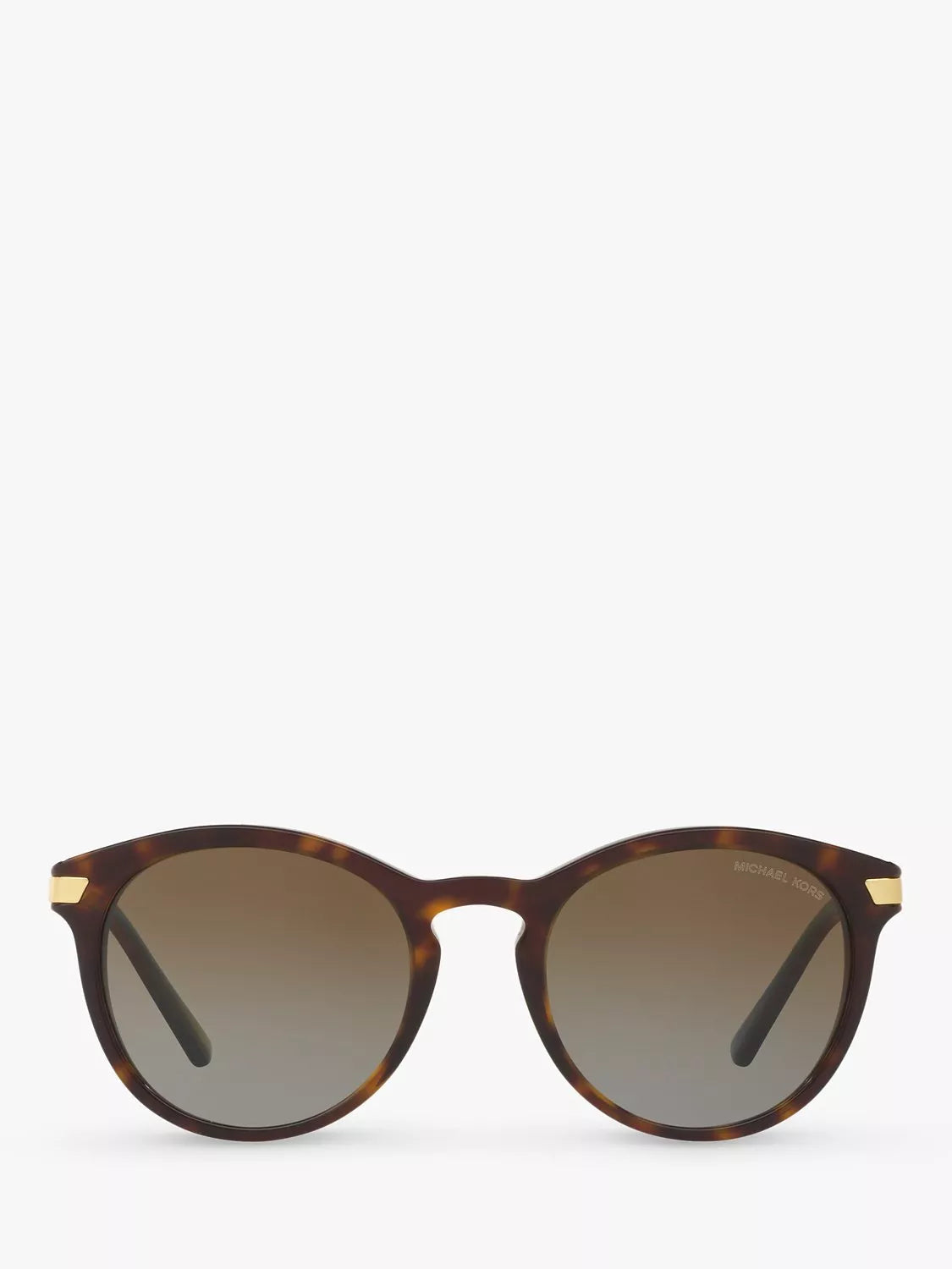 Michael Kors women's polarised round sunglasses tortoise brown gradient, UK version