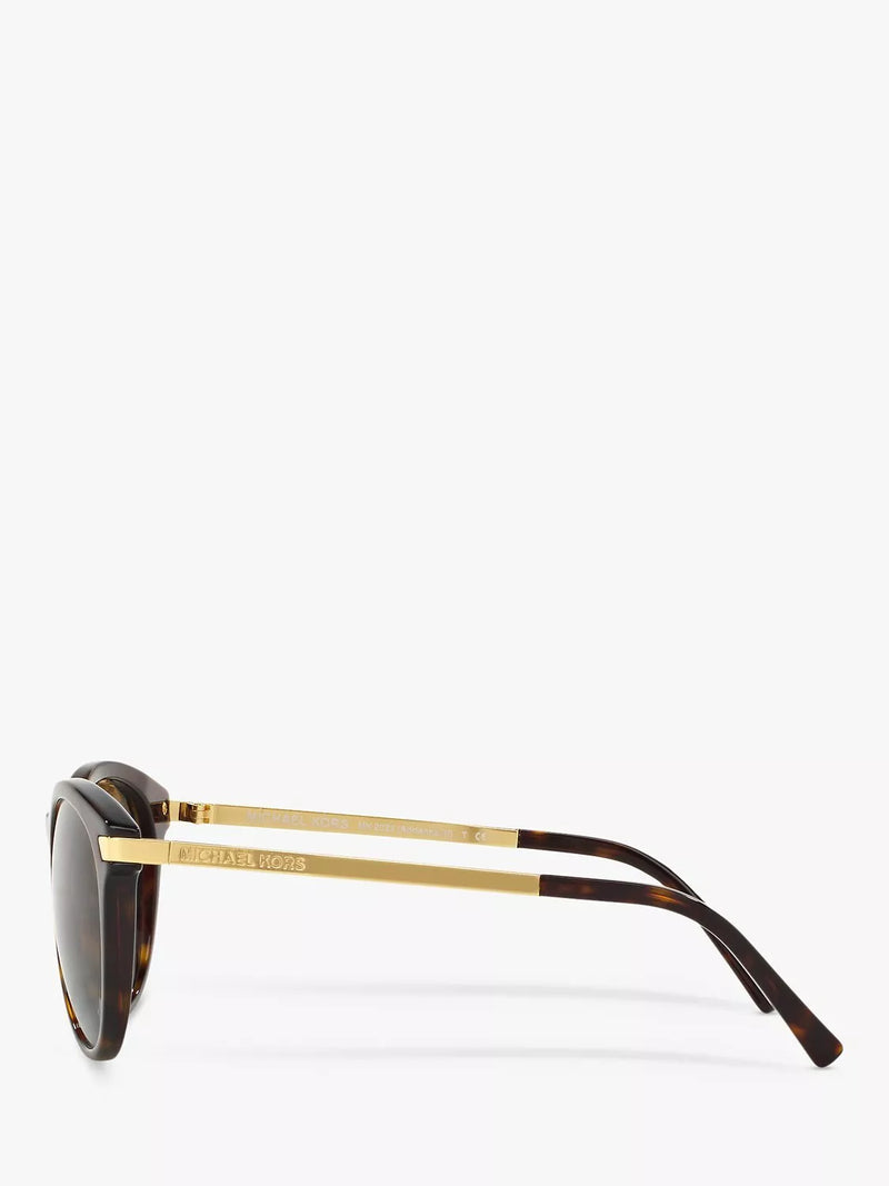 Michael Kors women's polarised round sunglasses tortoise brown gradient, UK version