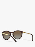 Michael Kors women's polarised round sunglasses tortoise brown gradient, UK version
