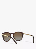 Michael Kors women's polarised round sunglasses tortoise brown gradient, UK version