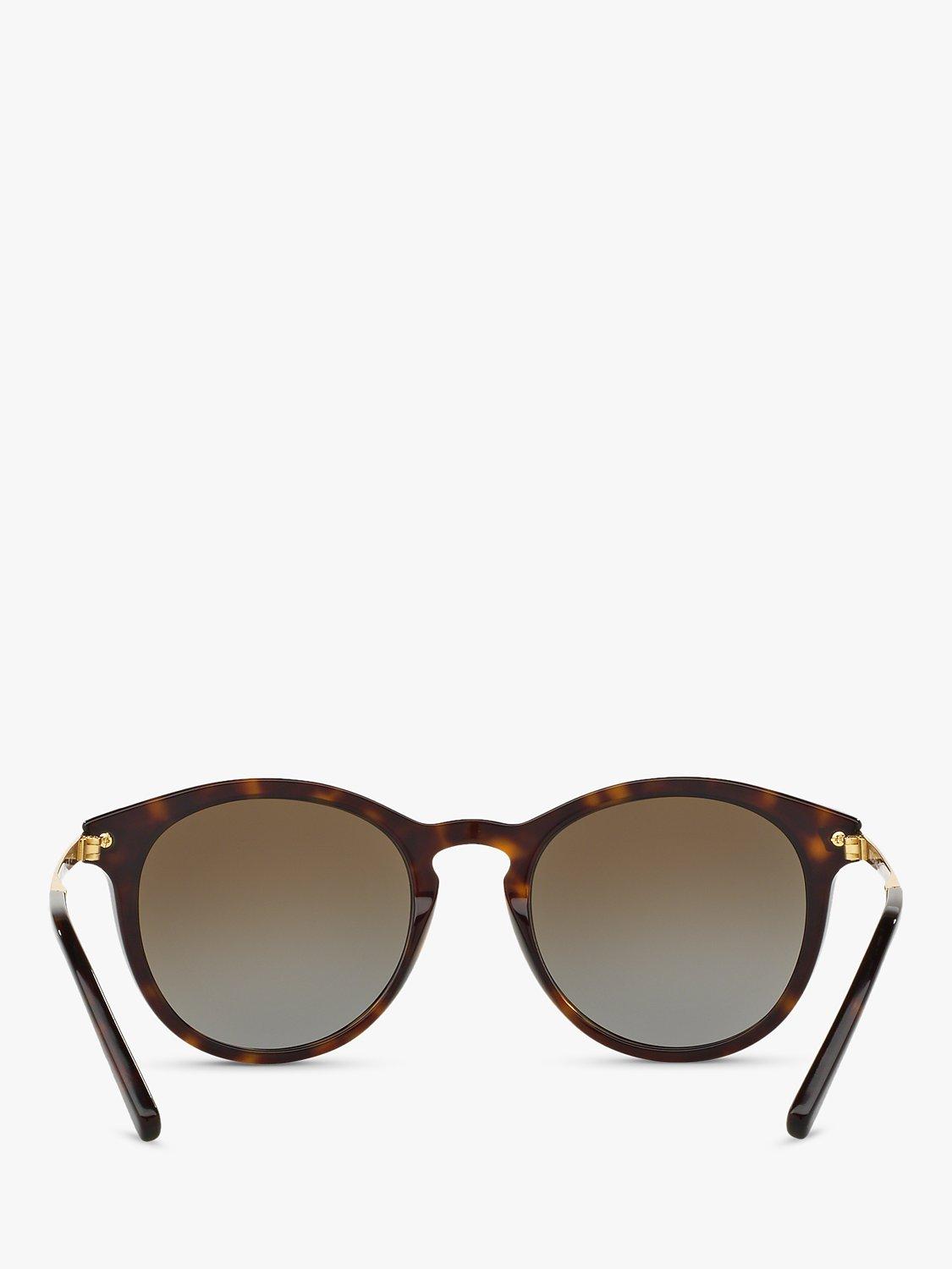 Michael Kors women's polarised round sunglasses tortoise brown gradient, UK version