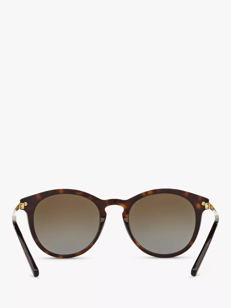 Michael Kors women's polarised round sunglasses tortoise brown gradient, UK version