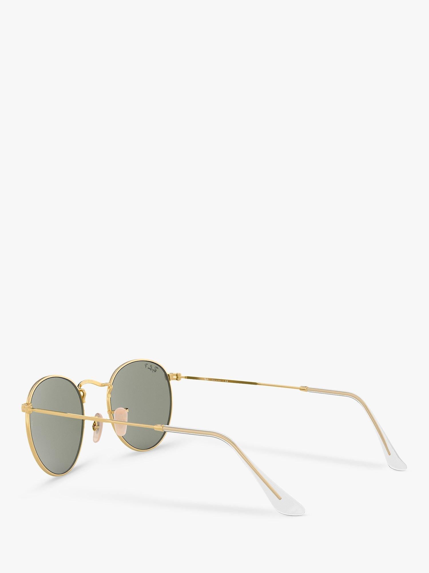 Ray-Ban RB3447 polarised round metal sunglasses 50mm - British product