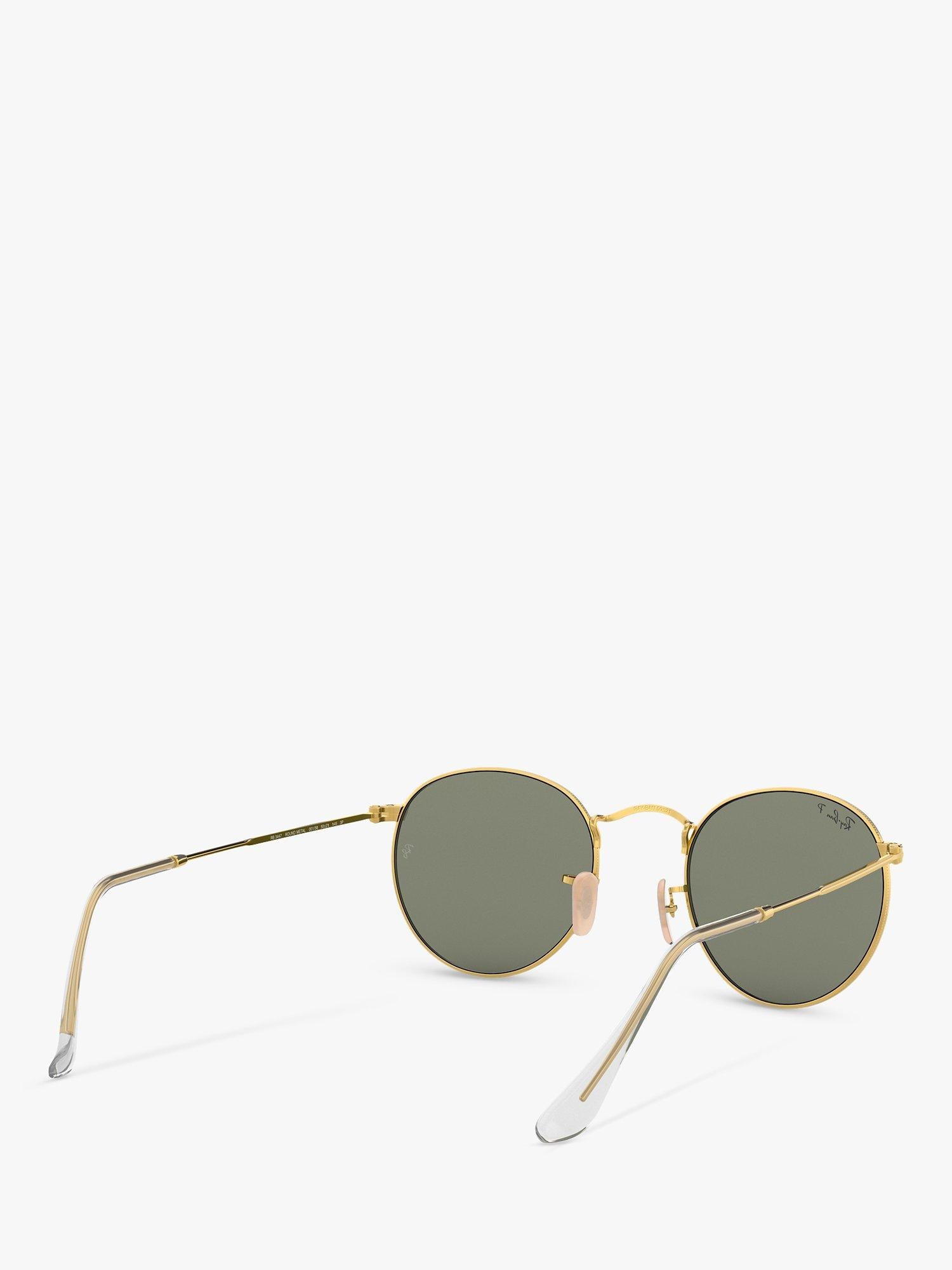Ray-Ban RB3447 polarised round metal sunglasses 50mm - British product