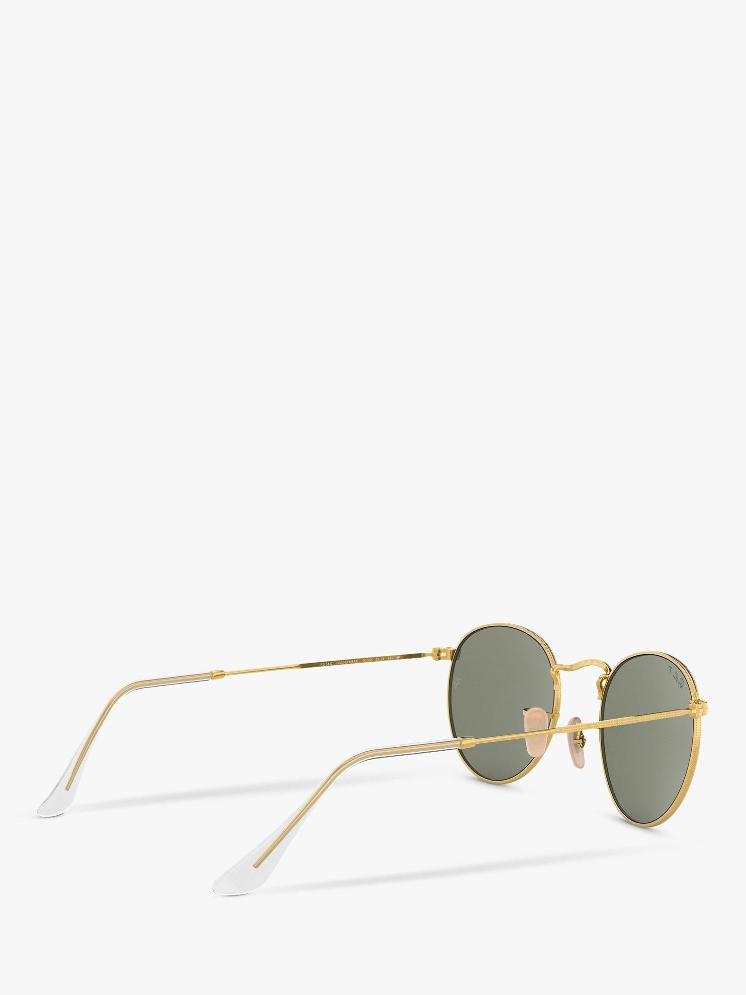 Ray-Ban RB3447 polarised round metal sunglasses 50mm - British product