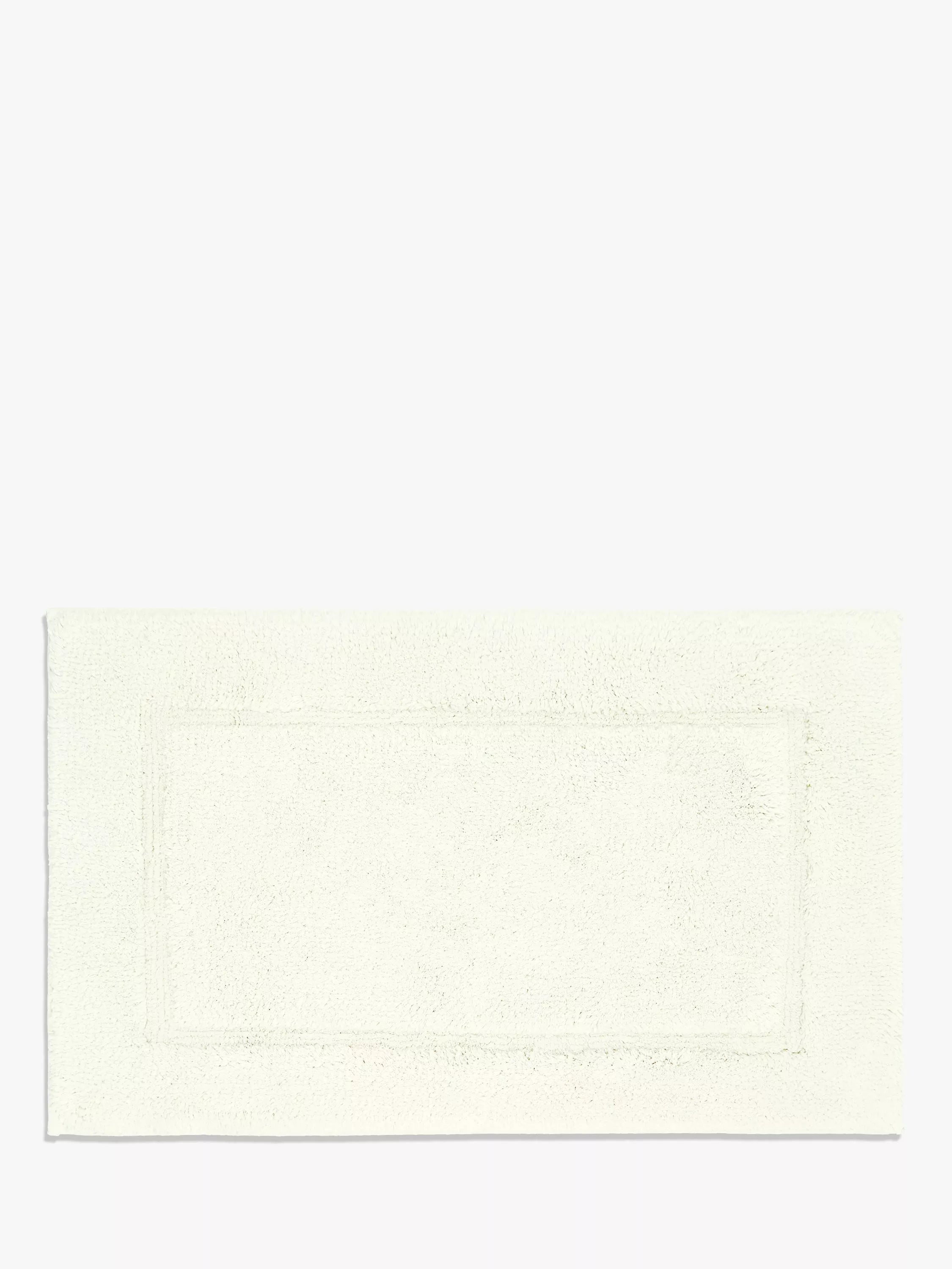 John Lewis Micro-Fresh Deep Pile Bath Mat, Soft Cream, Medium (L50 x W80cm)